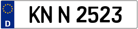 Trailer License Plate